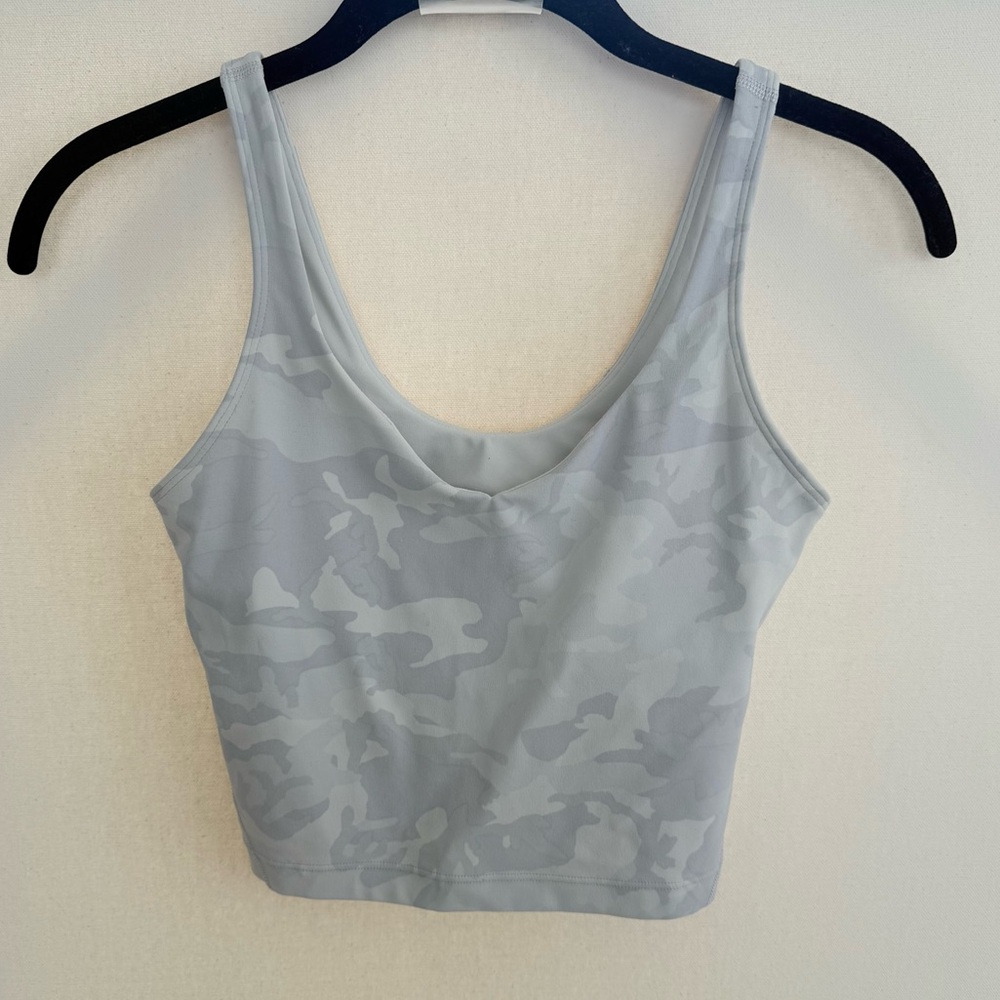 Lululemon Align Tank in the Incognito Camo Alpine White Multi color size 4